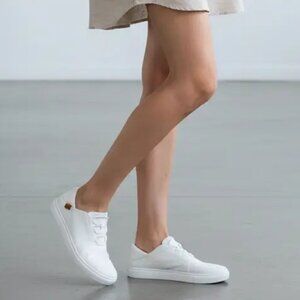 STQ Light Academia Normcore Minimalist Slip-On Canvas Sneakers NWOB